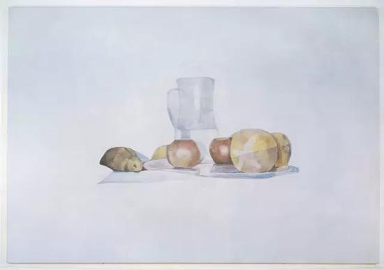 吕克 ·图伊曼斯，《静物》（Luc Tuymans，Still Life），布面油画，347cm x 500 cm，2002